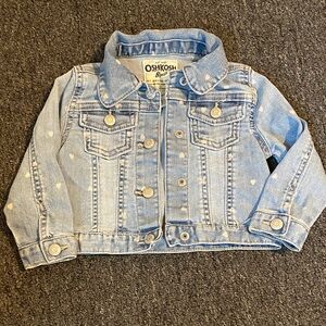 OshKosh B'gosh Light Blue Jean Jacket with Heart Details